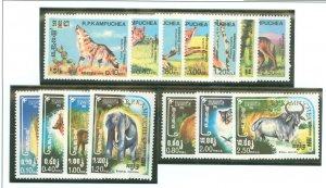 Cambodia (Kampuchea) #497-503/533-539 Mint (NH) Single (Complete Set) (Wildlife)