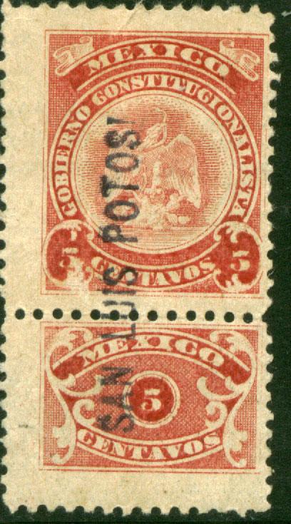 MEXICO RV47A, 5c REVENUE REVOLUTIONARY ISSUE MNH (782)