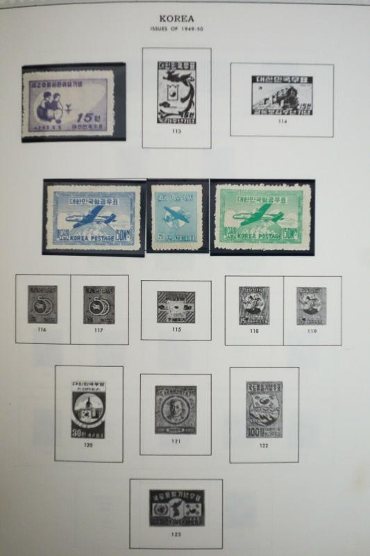 Korea Mint 1800's to 1980's Stamp Collection