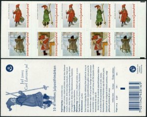 Sweden 2473e booklet,MNH. Christmas 2003.Paintings by Carl Larsson.