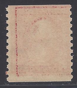 #444 2c George Washington Coil Single 1914 Mint NH