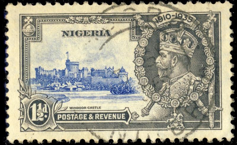 NIGERIA - 1935 - SG 30 - 1-1/2d KGV Silver Jubilee - VF Used (a)