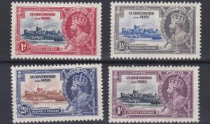 ST  KITTS    1935   SILVER JUBILEE SET  MH  