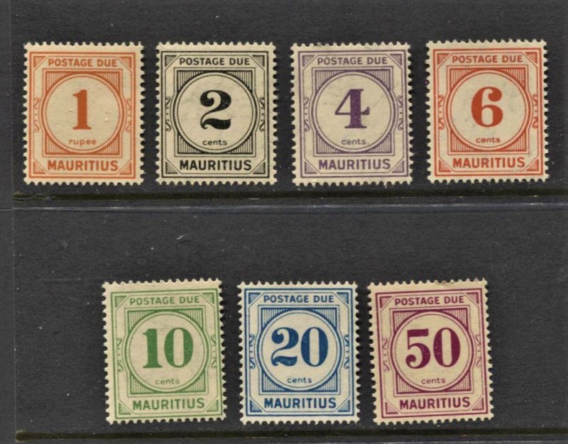 STAMP STATION PERTH Mauritius #7 Postage Due Stamps MLH - Unchecked