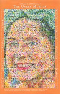 Bequia Stamps 2000 MNH Queen Mother 100th Birthday Royalty 8v M/S