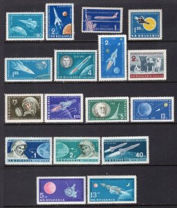 Bulgaria 1958-66 Space Group of Better Singles, Sets, Souvenir Sheets MNH CV$100