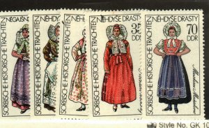 Germany DDR #1803-7 MNH regional costumes