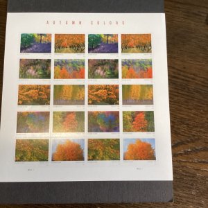 Scott#5929-38 Autumn Colors Sheet Of 20 Stamps MNH 2024-US