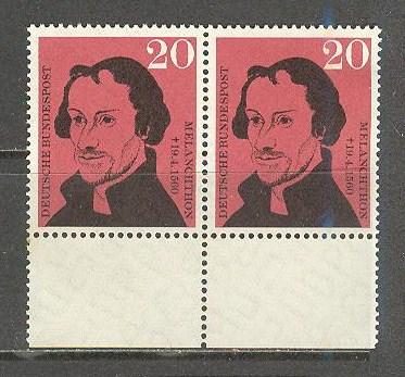 GERMANY BUND Sc# 809 MNH FVF Pair Philipp Melanchthon