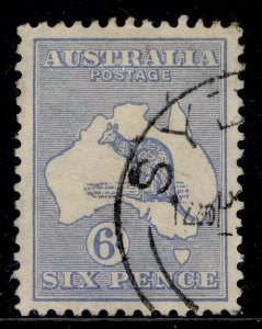 AUSTRALIA GV SG26, 6d ultramarine, FINE USED. Cat £22.