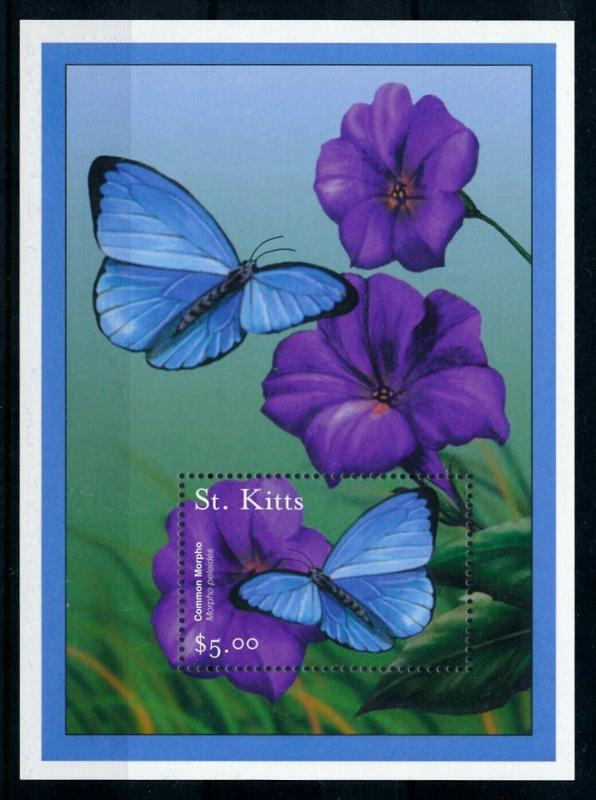 [98807] St. Kitts 2001 Insects Butterflies Souvenir Sheet MNH