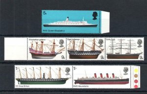 SHIPS SET UNMOUNTED MINT WITH PHOSPHOR OMITTED Cat £110