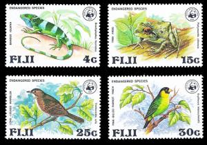 Fiji 1979 Sc 397-400 MNH World Wildlife Fund endangered species