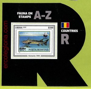 B0517 - LIBERIA - MISPERF ERROR Stamp Sheet - 2020 - Marine Life, WWF-