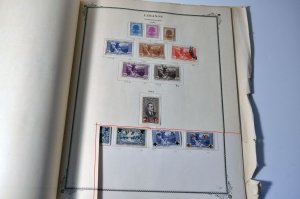 Lebanon Stamp Collection on 22 Scotts Pages Mint & Used - 1924-60s Liban Stamps