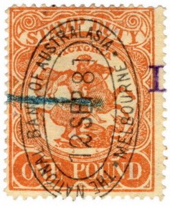 (I.B) Australia - Victoria Revenue : Stamp Duty £1 (1879)