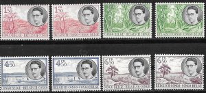 Belgian Congo # 290-97 King Baudouin & Scenes  (8)  VLH Unused