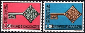 ITALY 1968 EUROPA. Complete set, MNH