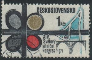 Czechoslovakia#1768 - Road Intersections & Bridge - Used