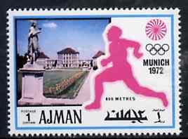 Ajman 1971 800 metres 1dh from Munich Olympics perf set o...