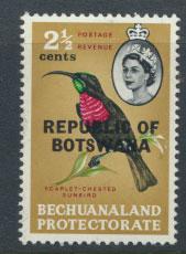 Bechuanaland  OPT Botswana SG 208 Lightly Mounted Mint 