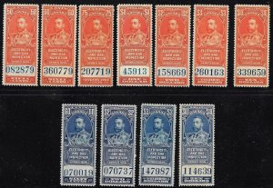 Canada. Revenue. Van Dam FEG1-11. Mint, never hinged.  (mfeg1-11)