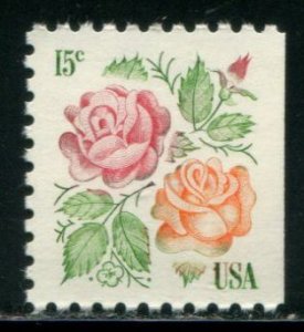 1737 US 15c Roses, MNH bklt sgl