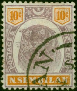 Negri Sembilan 1897 10c Dull Purple & Orange SG10 V.F.U