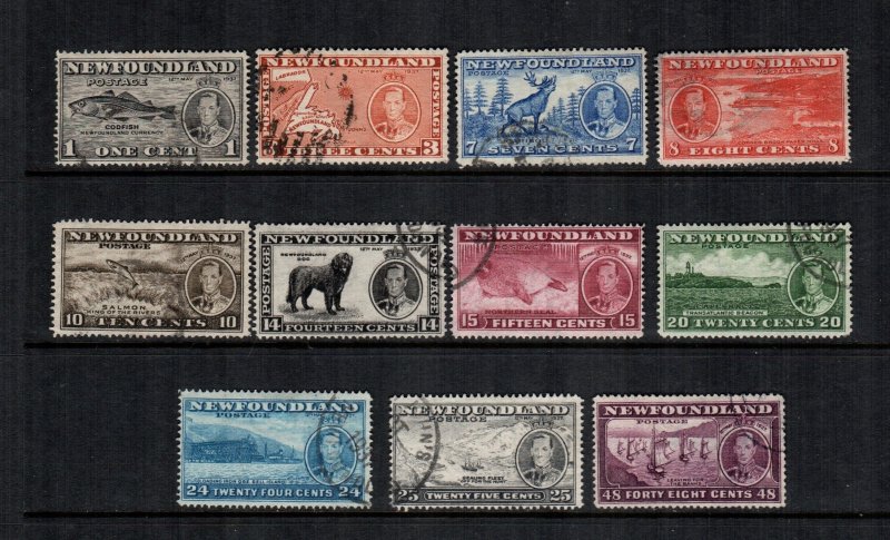 Newfoundland  233 - 243  used cat $  31.00