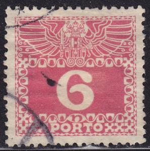 Austria J37 Postage Due 6h 1908