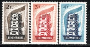 Luxembourg Scott # 318 - 320, mint nh