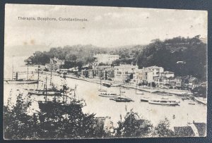 1910 British Levant Post Office RPPC Postcard Cover To Cheyfield England