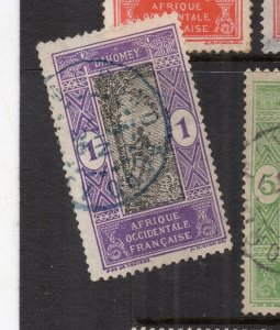 French Dahomey 1920s Early Issue Fine Used 1c. NW-231260