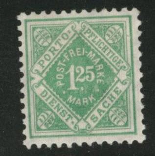 Germany State Wurttemberg Scott o30 MH* official wmk 116