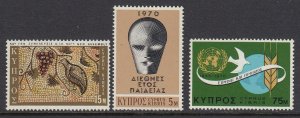 Cyprus 346-8 Anniversaries mnh