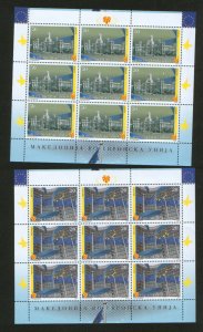 MACEDONIA-MNH** S/S-MACEDONIA IN EU-MADRID-FLAGS-2010.