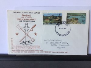 New Zealand  1969 Kerikeri bay of islands  souvenir stamps cover R25925