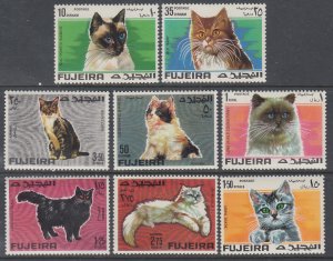 Fujeira MI 206-213 Cats MNH VF