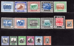 $South Sudan Sc#98-114 M/H, complete set, Cv. $100