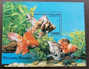 *FREE SHIP Togo Gold Fish 1999 Aquarium Pet Freshwater Fauna (ms) MNH