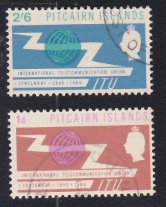 PITCAIRN 1965 ITU set fine used............................................A5497