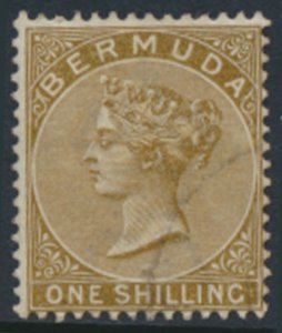 Bermuda SG 29  SC#  25a Used yellow brown see details /scans