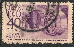 MEXICO G11, 40cents 1950 Definitive 1st Printing wmk 279 USED. F-VF. (773)