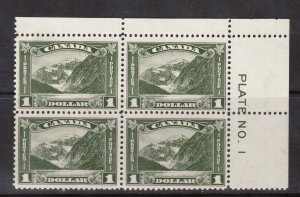 Canada #177 VF/NH Plate #1 UR Block