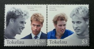 *FREE SHIP Tokelau 21st Birthday Of Prince William 2003 Royal (stamp) MNH