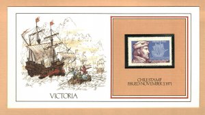 MAGELLAN'S VICTORIA SHIP 1971 CHILE 35c Stamp Presentation Card #71430A