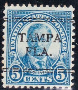 Precancel - DLE - Tampa, FL PSS 241 Compound Perf - Town and Type Issue