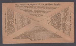 **US 19th Century Advertising Cover, SC# 219, Philadelphia, PA, 1893, 2 Sided 