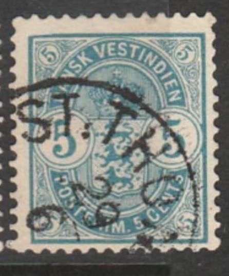 U.S. Scott #22 Danish West Indies - Cat $25 - Possession Stamp - Used Single