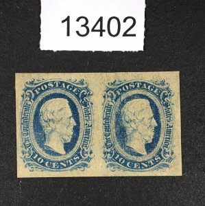 MOMEN: US STAMPS  CSA # 11 MINT OG H XF PAIR  LOT #13402